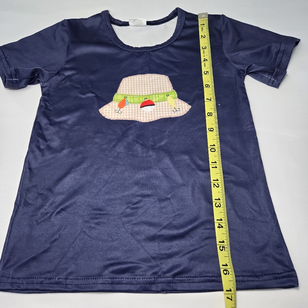 Boys NWOT 2 Piece Outfit Size 5-6T Fishing Design - Picture 4 of 10